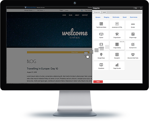 Upload and Embed Media into your Bravenet Blog